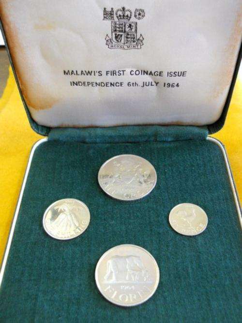 From the Reserve Bank of Malawi, it's First Coinage Issue, Inependance 6th JULY 1964, Proof Set